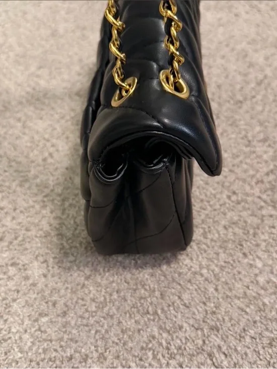 Coach Black Quilted Shoulder Bag with Gold Hardware - Picture 3 of 4